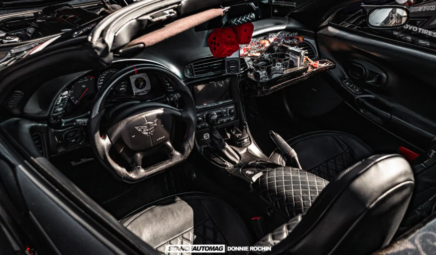 1999 Chevy Corvette C5 VIP Widebody Build SEMA Tribute to Father vip interior