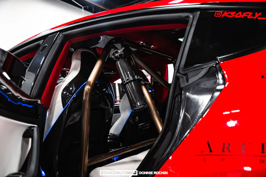 SEMA Tesla Model 3 Widebody Build with Artisan Spirits Kit and Carbon Fiber