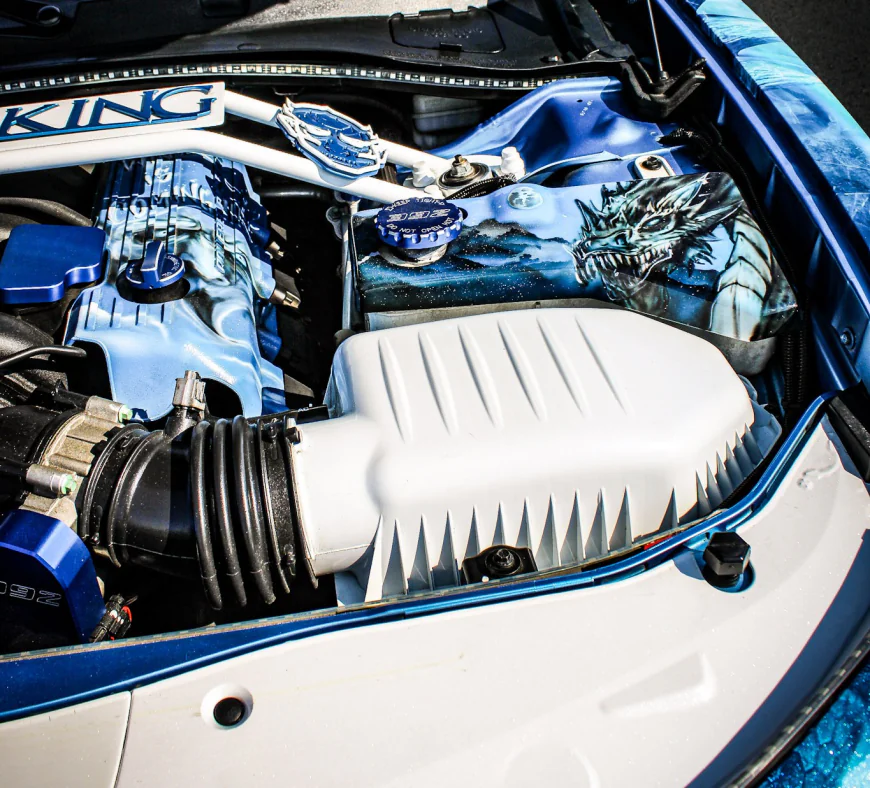 2015 Dodge Charger Scat Pack Widebody SEMA Build with Custom Dragon Wrap