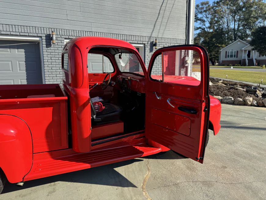 1952 Ford F1 Daily Driver Hot Rod with Ice Cream Cone RedCar Creamery