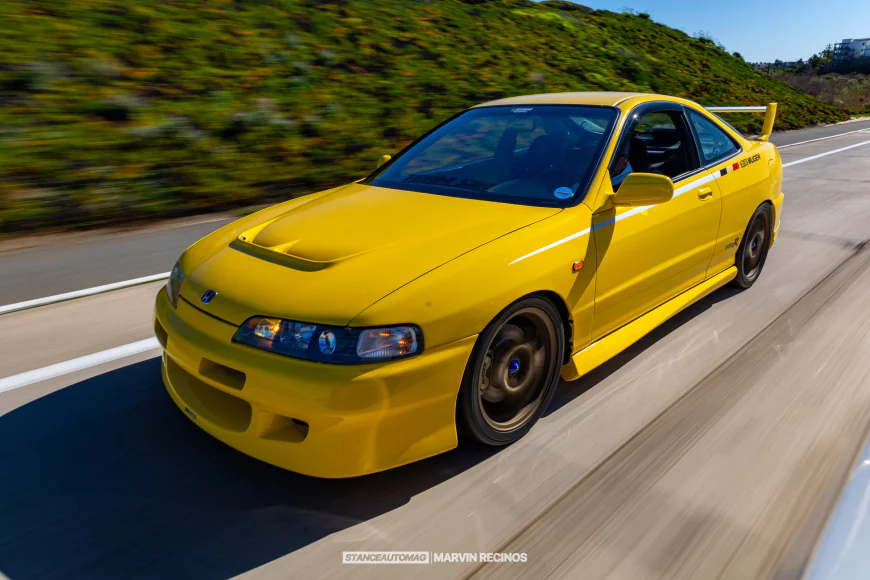 Acura Integra Type R Phoenix Yellow Mugen Time Capsule K20 Swap
