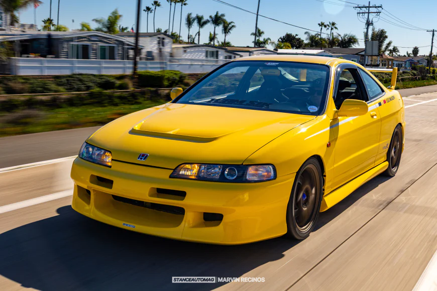 Acura Integra Type R Phoenix Yellow Mugen Time Capsule K20 Swap