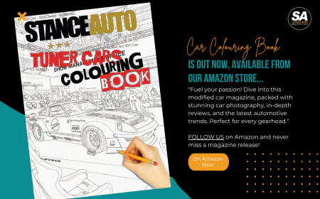 Modified Car Colouring Book: Stance Auto Tuner Cars Colouring Book