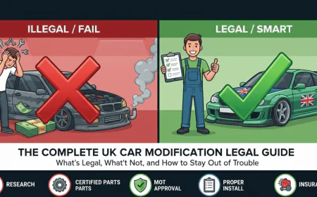 The Complete UK Car Modification Legal Guide: What's Legal, What's Not, and How to Stay Out of Trouble
