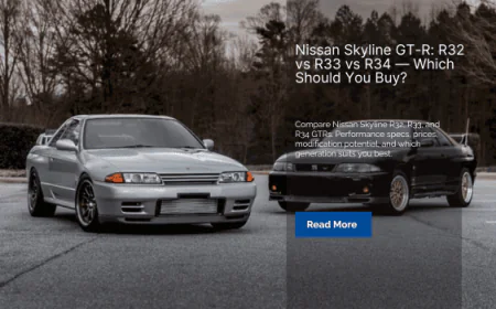 Nissan Skyline GT-R: R32 vs R33 vs R34 — Which Should You Buy?
