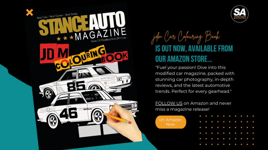 JDM Legends Unleashed: Stance Auto’s Ultimate JDM Car Colouring Book