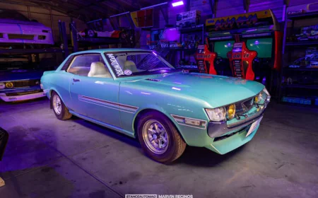 1974 Toyota Celica First Gen Father-Daughter Build Aqua Metallic Gold