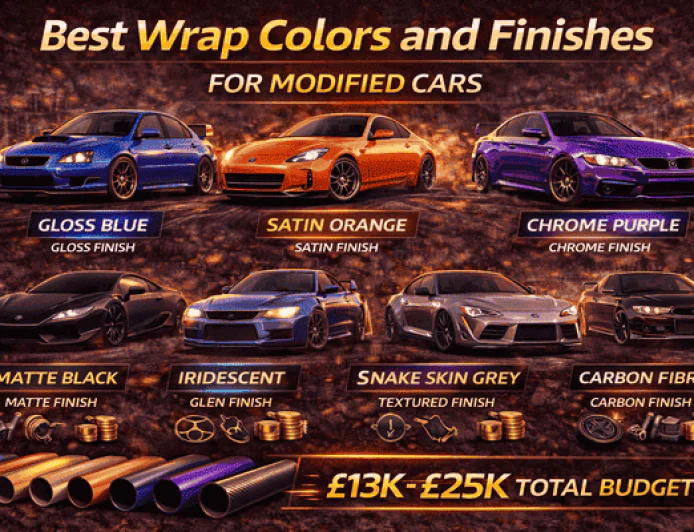 Best Wrap Colors and Finishes for Modified Cars