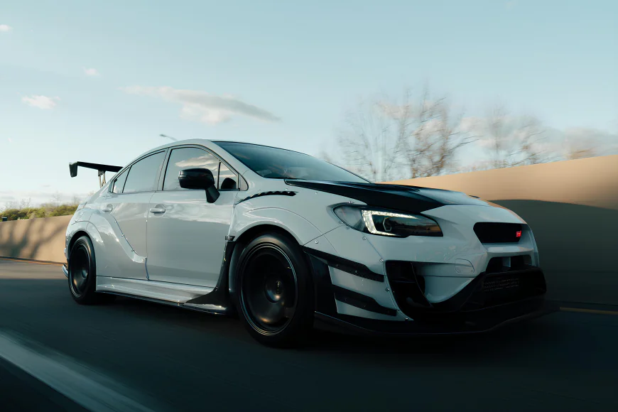 2020 Subaru STI Series.White: Varis Widebody Meets Air Suspension