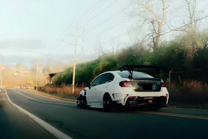 2020 Subaru STI Series.White: Varis Widebody Meets Air Suspension