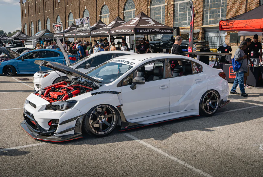 2020 Subaru STI Series.White: Varis Widebody Meets Air Suspension