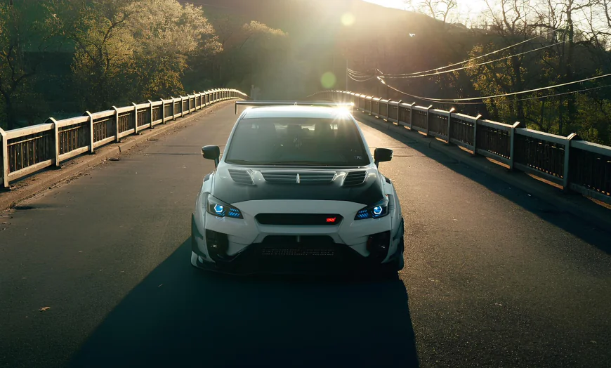 2020 Subaru STI Series.White: Varis Widebody Meets Air Suspension