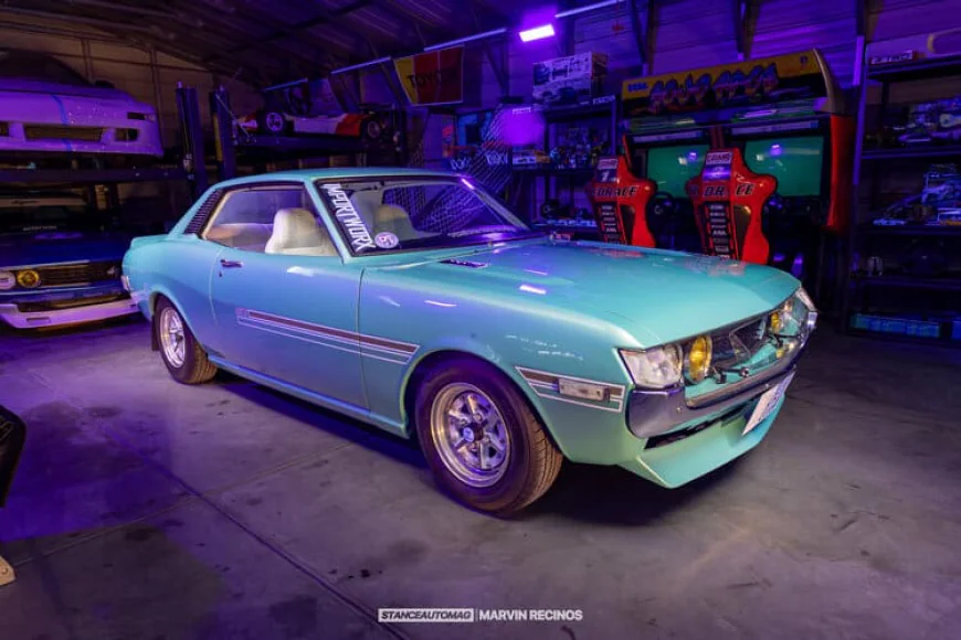 1974 Toyota Celica First Gen Father-Daughter Build Aqua Metallic Gold