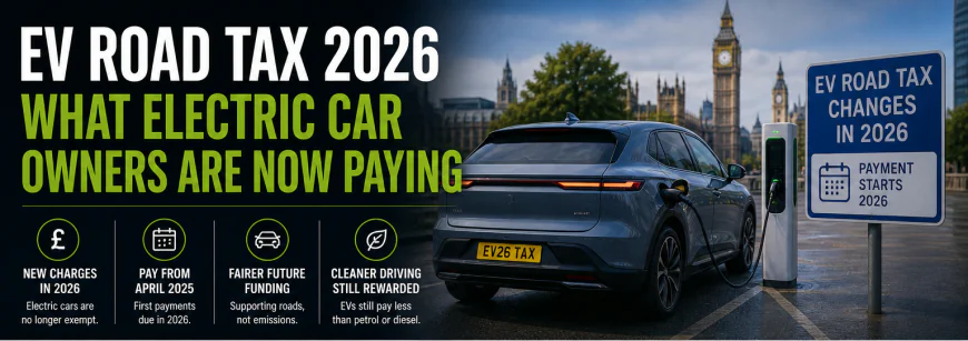 EV road tax 2026 — electric car VED charges and what UK owners are now paying