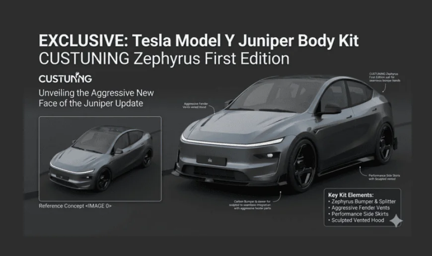Tesla Model Y Juniper Body Kit: CUSTUNING Zephyrus First Edition