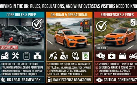 Driving in the UK: Rules, Regulations, and What Overseas Visitors Need to Know