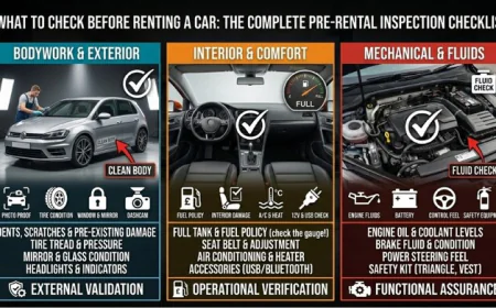 What to Check Before Renting a Car: The Complete Pre-Rental Inspection Checklist