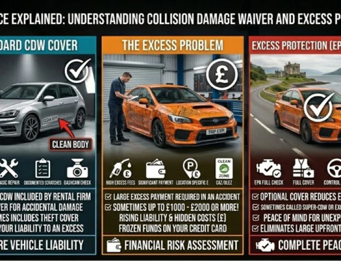 Insurance Explained: Understanding Collision Damage Waiver and Excess Protection