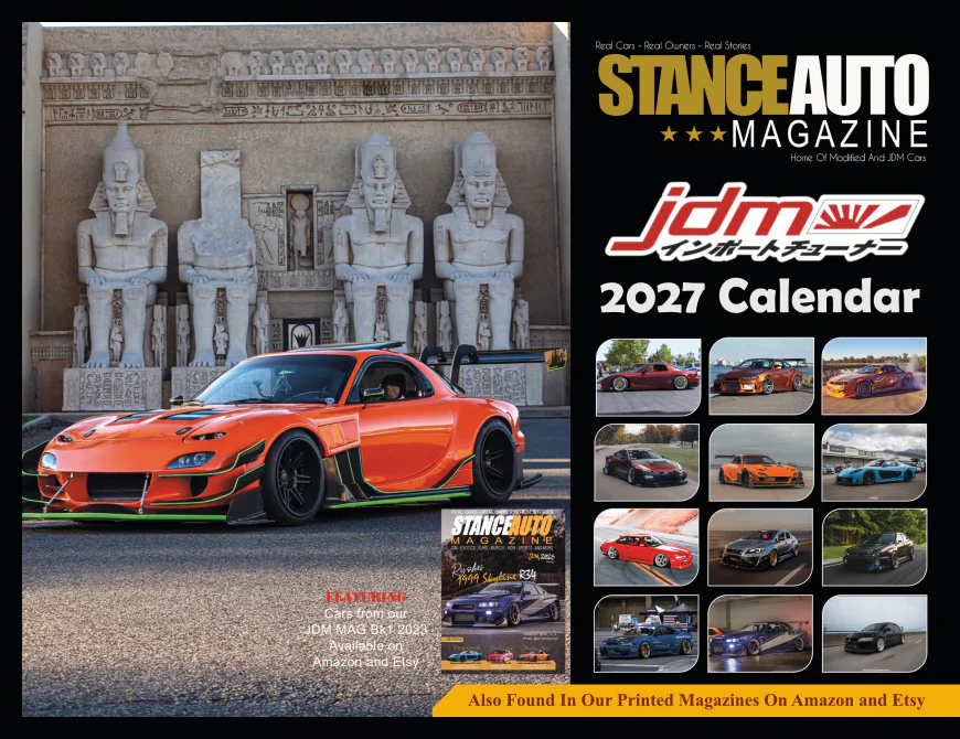 Stance Auto Magazine 2027 Car Calendars: For JDM & Modified Car Fans