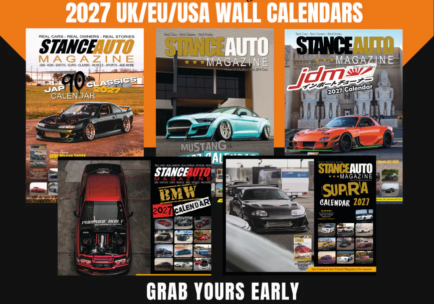 Stance Auto Magazine 2027 Car Calendars: For JDM & Modified Car Fans