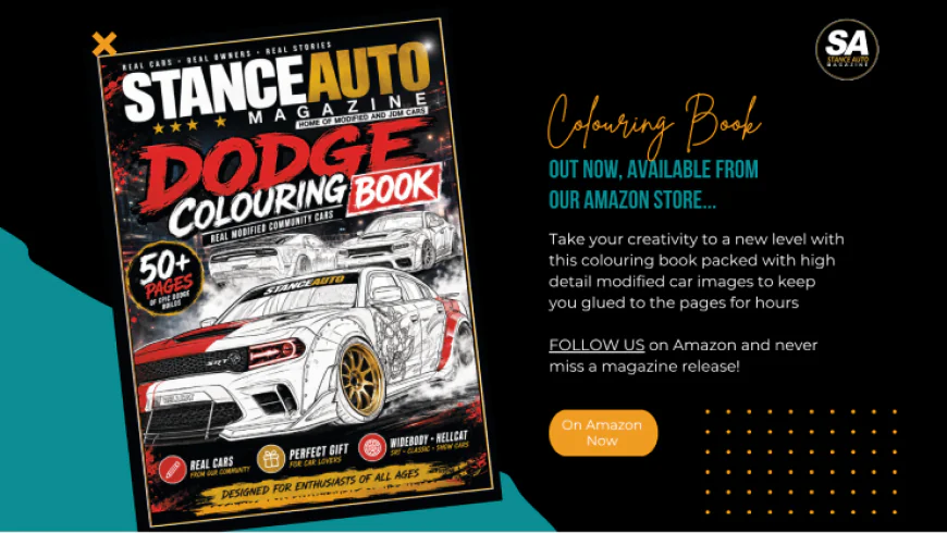Stance Auto Magazine Dodge Colouring Book: 52 High-Detail Modified & Themed Dodge Designs