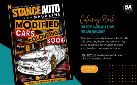 Stance Auto Magazine Modified Car Colouring Book: 52 High-Detail JDM and Modified Car Designs