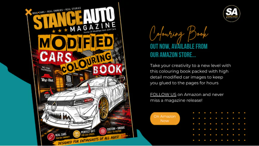 Stance Auto Magazine Modified Car Colouring Book: 52 High-Detail JDM and Modified Car Designs