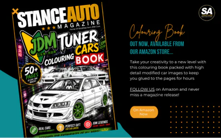 Stance Auto Magazine JDM Tuner Cars Colouring Book