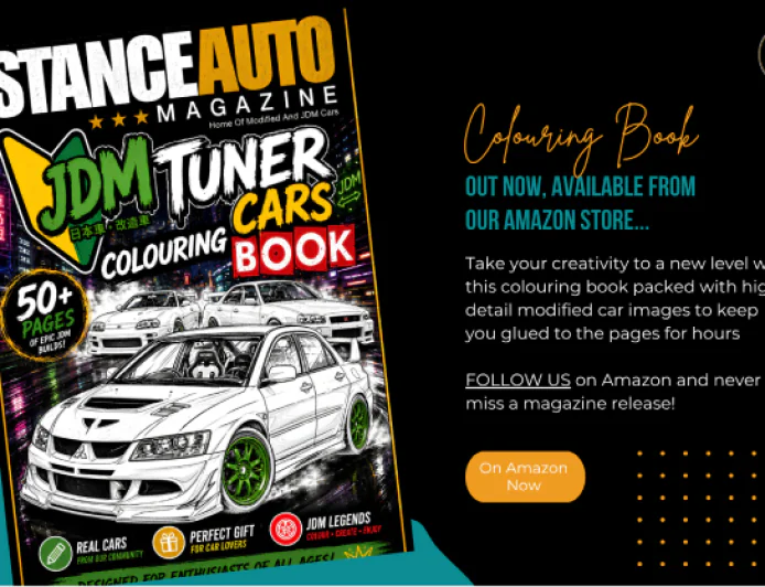 Stance Auto Magazine JDM Tuner Cars Colouring Book