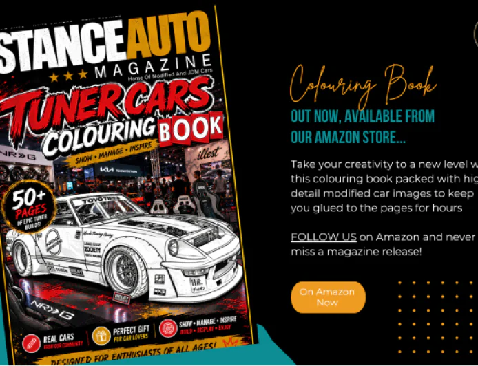 Stance Auto Magazine Tuner Cars Colouring Book
