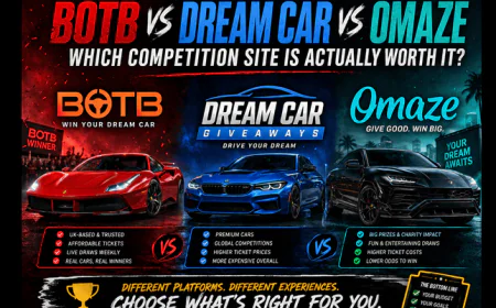 BOTB vs Dream Car Giveaways vs Omaze: Which Is Actually Worth Your Money?