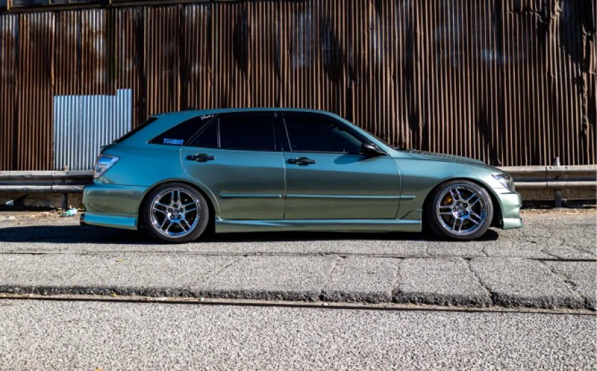 2002 Lexus IS300 Sportcross Modelista Qualitat R33 GTR wheels millennium jade wrap OEM plus build