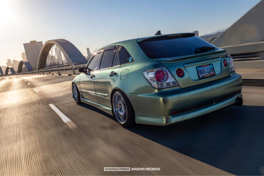 2002 Lexus IS300 Sportcross Modelista Qualitat R33 GTR wheels millennium jade wrap OEM plus build