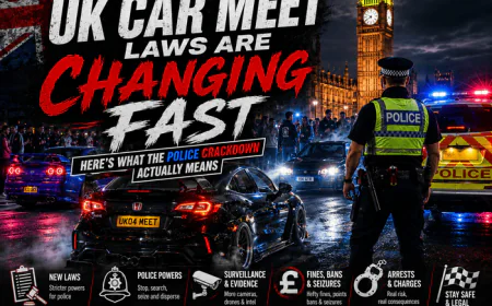 UK Car Meet Laws Are Changing Fast, Here's What the Police Crackdown Actually Means
