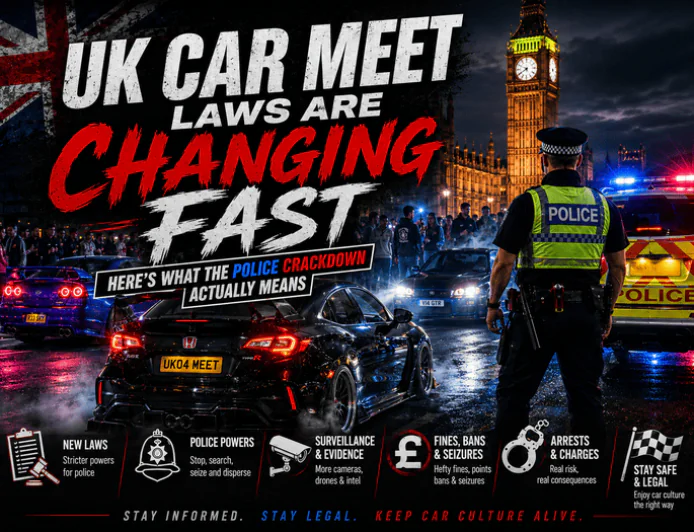 UK Car Meet Laws Are Changing Fast, Here's What the Police Crackdown Actually Means