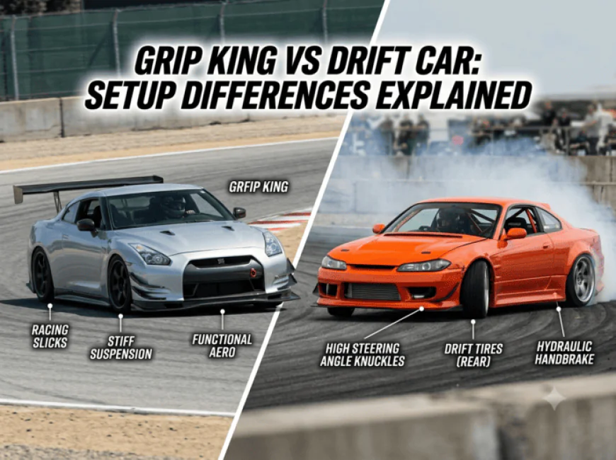 Grip King vs Drift Car: Setup Differences Explained