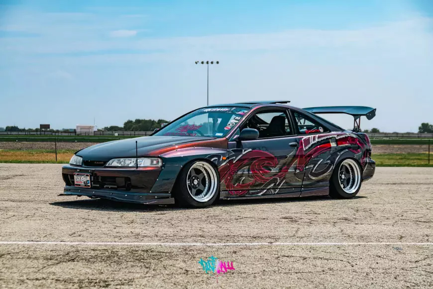 wrapped integra lowerd in the sun shine