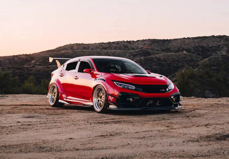 Red honda civic type r