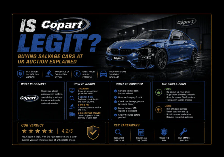 Is Copart Legit? Buying Salvage Cars at UK Auction Explained