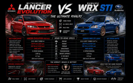 Mitsubishi Evo vs Subaru WRX STI: The Ultimate Rivalry