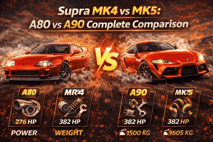 Toyota Supra MK4 vs MK5: Old School vs New School JDM Icon