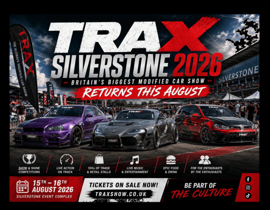 TRAX Silverstone 2026: Britain's Biggest Modified Car Show Returns This August