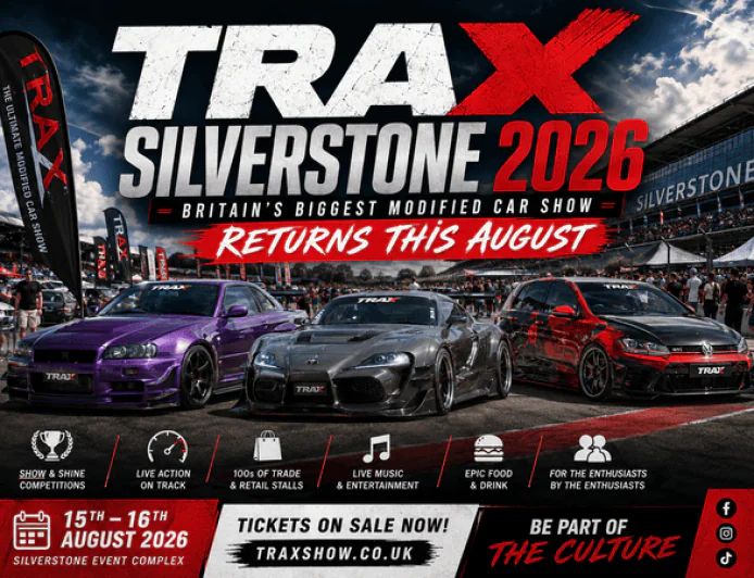 TRAX Silverstone 2026: Britain's Biggest Modified Car Show Returns This August