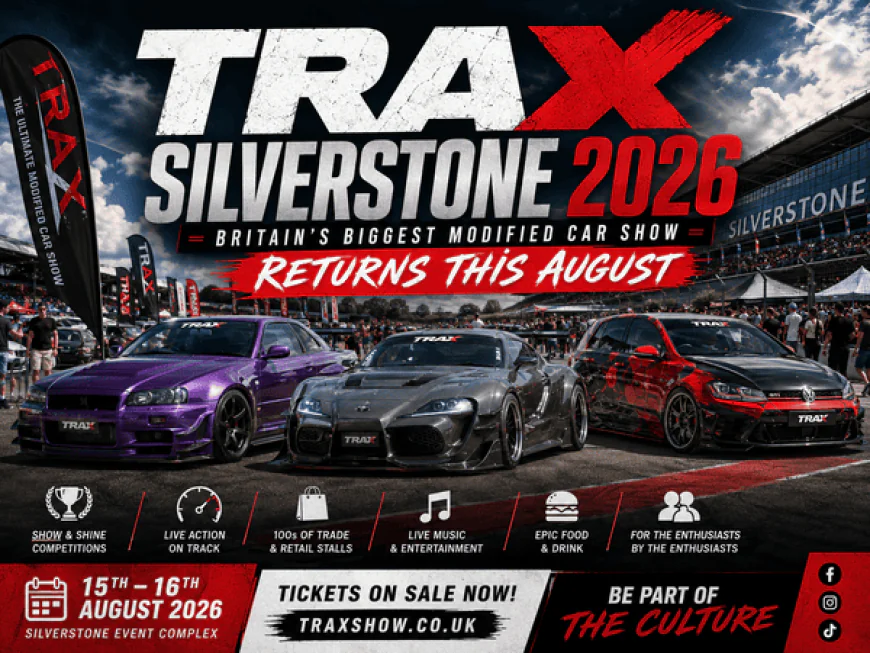 TRAX Silverstone 2026: Britain's Biggest Modified Car Show Returns This August