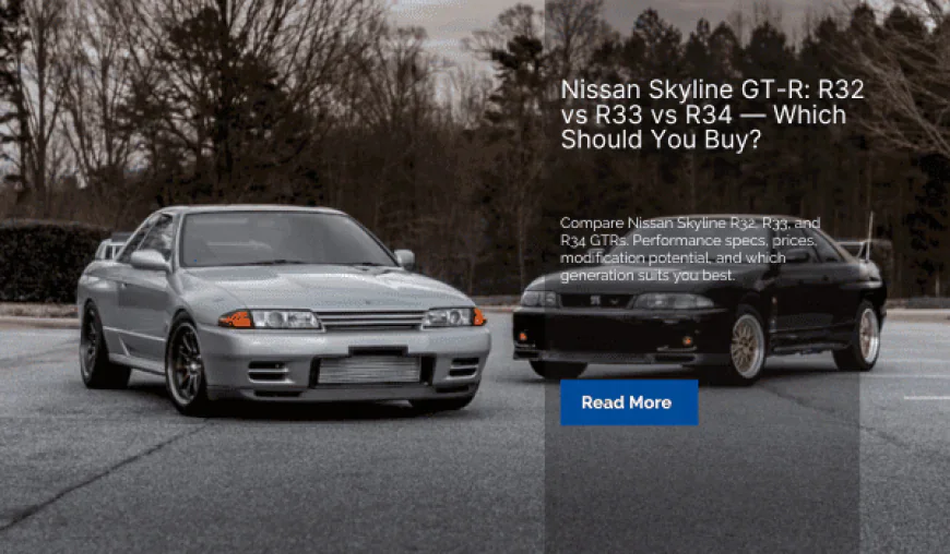 Two nissan skylines r32 and r33