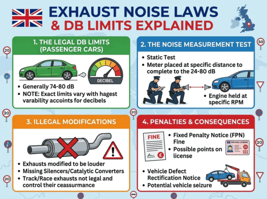 UK Exhaust Noise Laws and dB Limits Explained