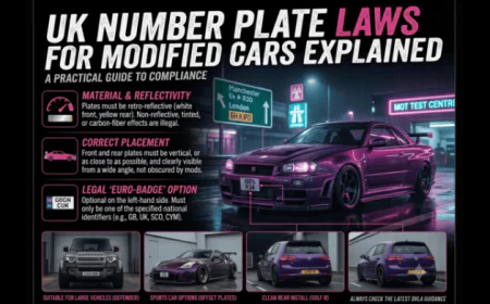 UK Number Plate Laws for Modified Cars Explained