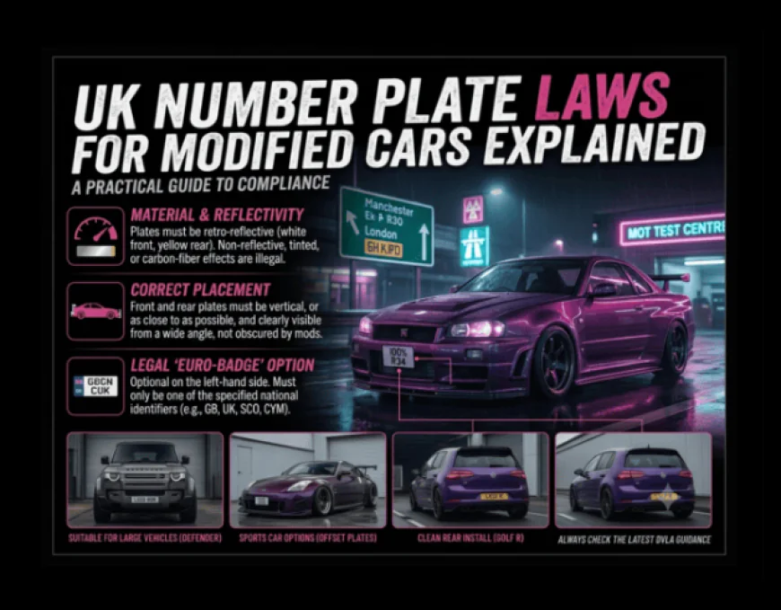 UK Number Plate Laws for Modified Cars Explained