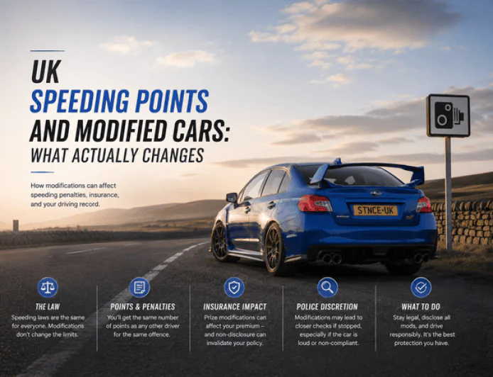 UK Speeding Points and Modified Cars: What Actually Changes