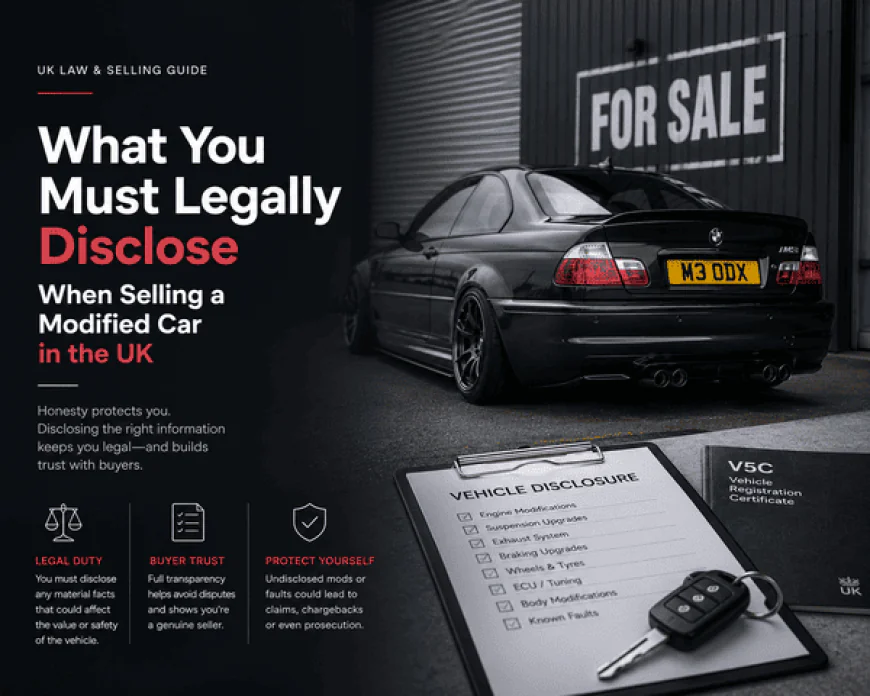 What You Must Legally Disclose When Selling a Modified Car in the UK